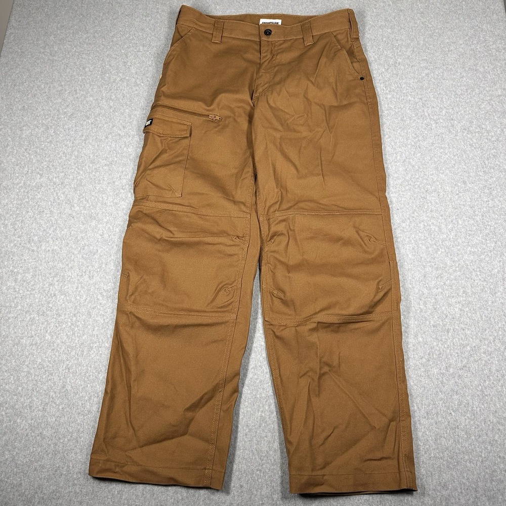 Caterpillar CAT Double Knee Articulated Workwear Pants Men's Sz 32x32(33W) Brown